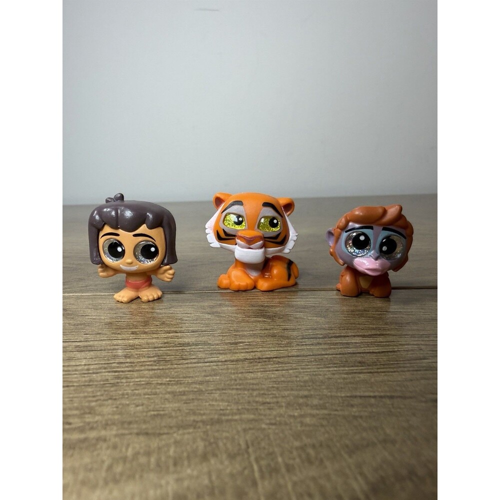 Disney Doorables Series 7 Jungle Book 3 Pc Lot Mowgli Khan King Louie